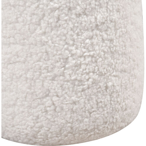 Haskell 18 inch White Accent Stool