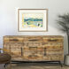 Mediterranean Landscape Yellow and Blue and Green Framed Art