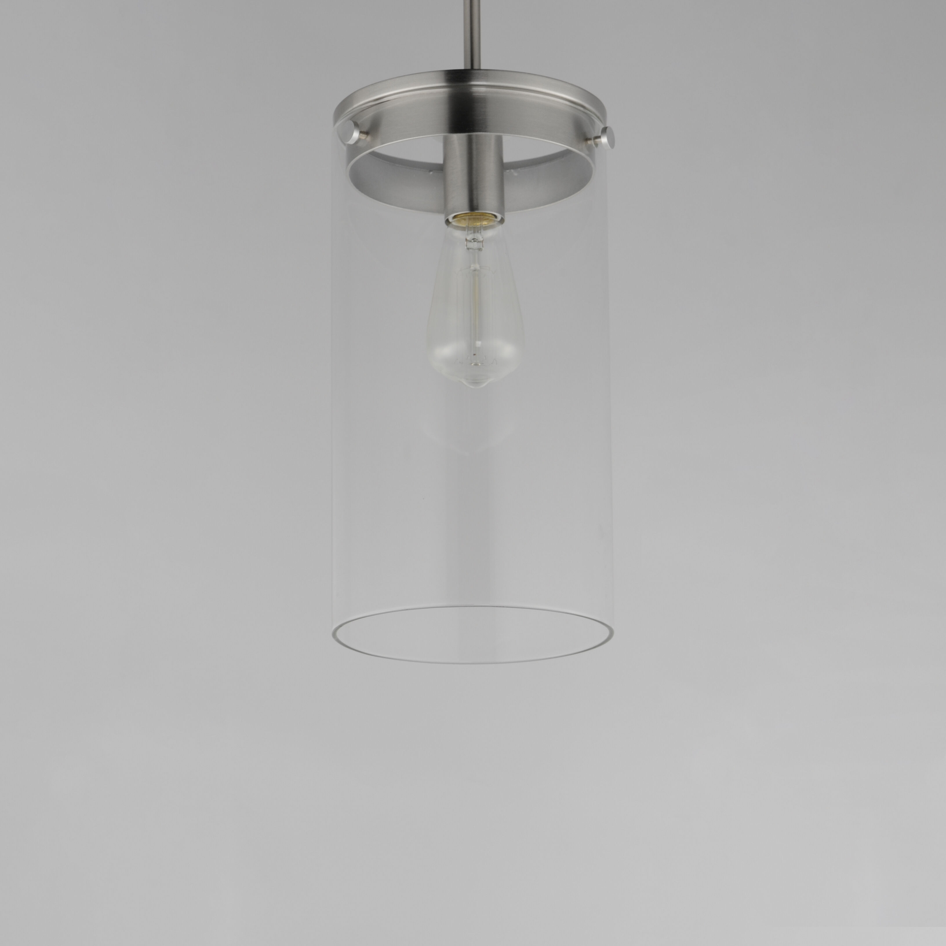 Pinn 1 Light 8 inch Satin Nickel Single Pendant Ceiling Light