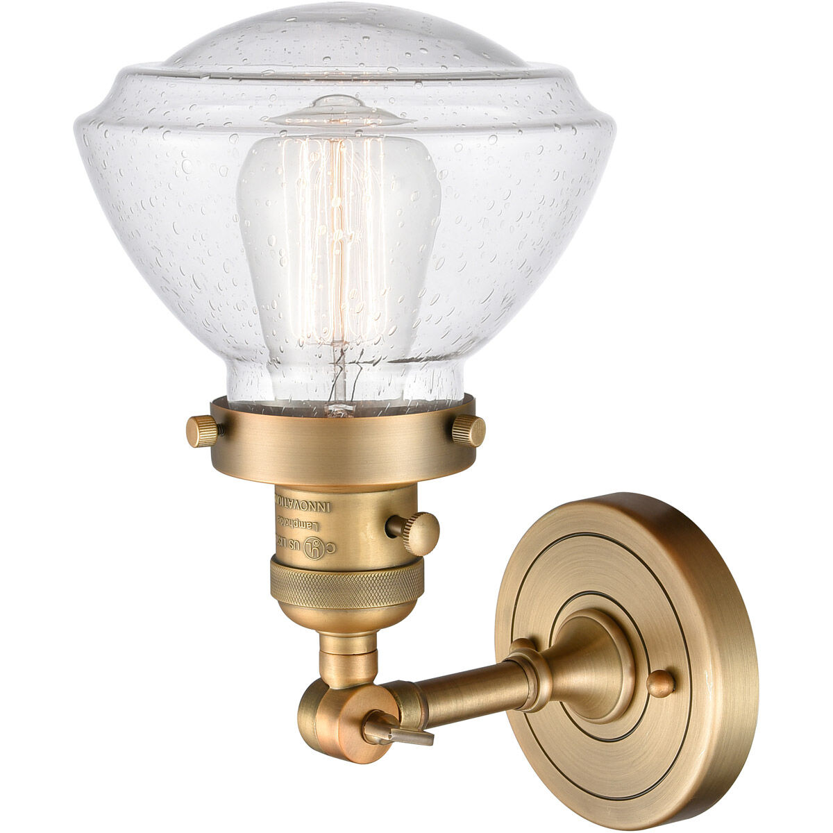 Franklin Restoration Olean LED 7 inch Brushed Brass Sconce Wall Light, Franklin Restoration