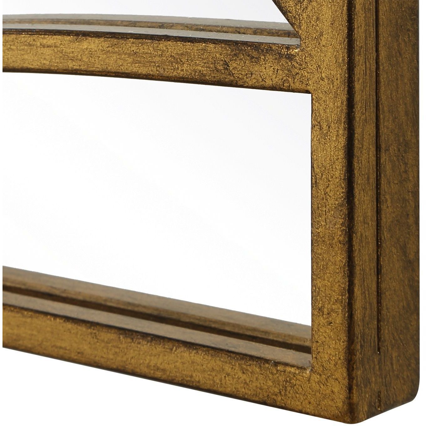 Crossed Up 70 X 25 inch Antique Gold Full Length Mirror