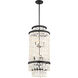 Shimmering Elegance 6 Light 16 inch Sand Coal Foyer Pendant Ceiling Light