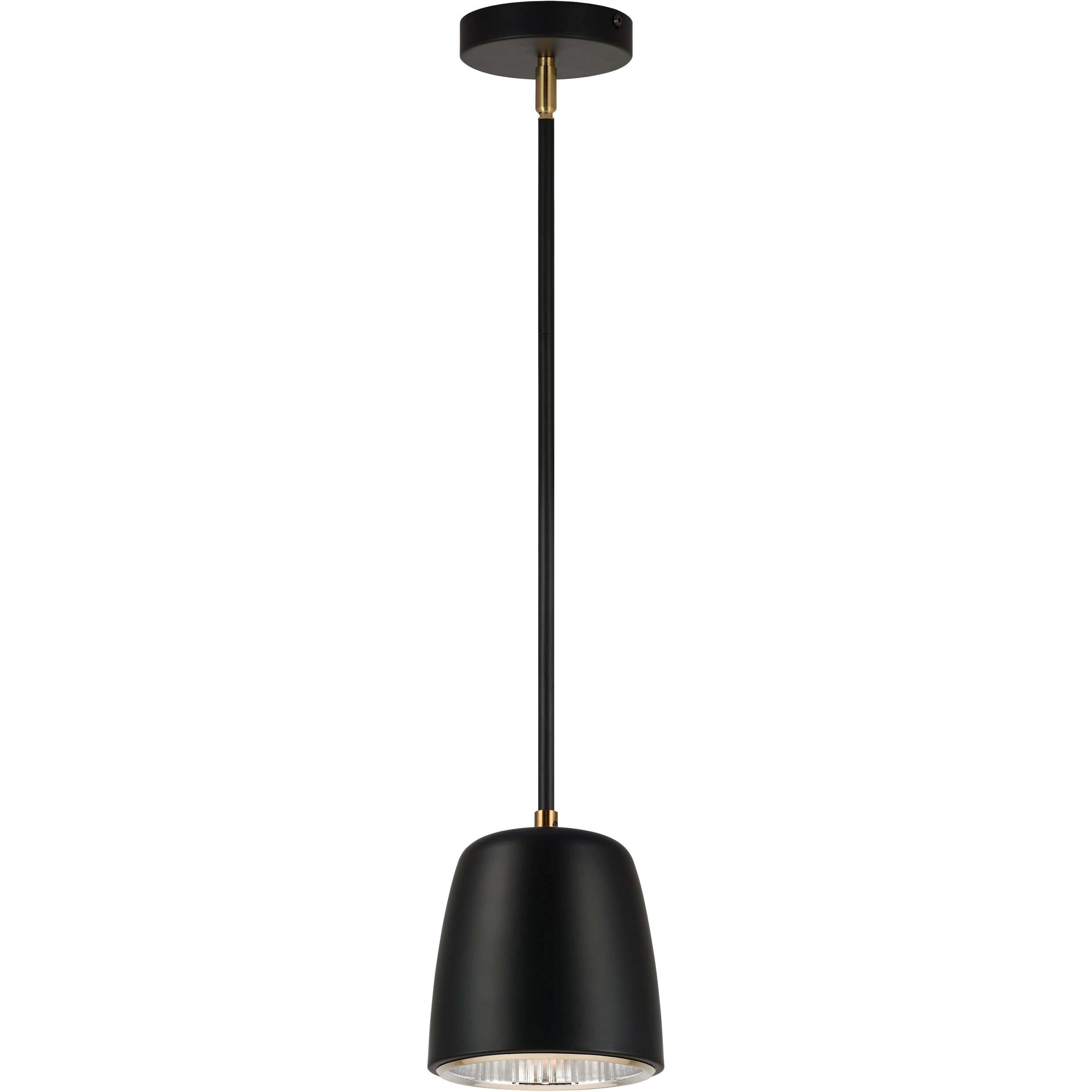 Luca 1 Light 5.88 inch Black Pendant Ceiling Light