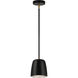 Luca 1 Light 5.88 inch Black Pendant Ceiling Light