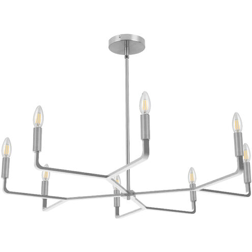 Colette 8 Light 32 inch Polished Chrome Chandelier Ceiling Light