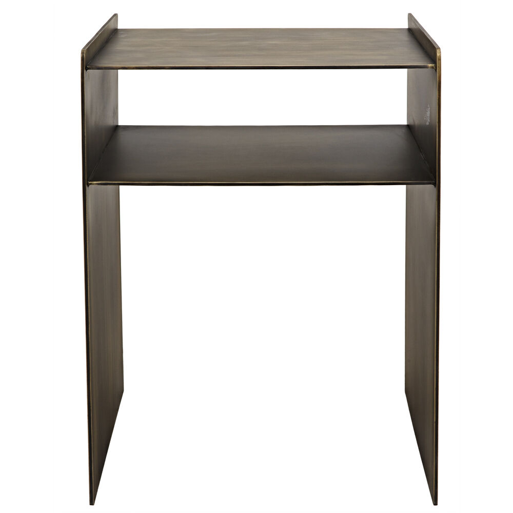 Cyrus 21 X 16 inch Aged Brass Side Table