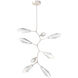 Aalto LED 37.1 inch Beige Silver Chandelier Ceiling Light, Modern Vine