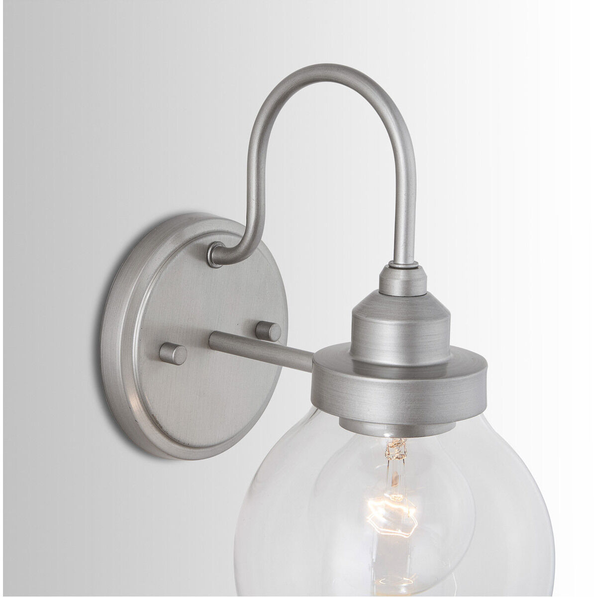 Daphne 1 Light 6 inch Brushed Nickel Painted Sconce Wall Light