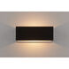 QB2 LED 11.8 inch Black ADA Wall Sconce Wall Light