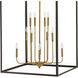 Clarendon 12 Light 30 inch Bronze with Heirloom Brass Indoor Chandelier Ceiling Light