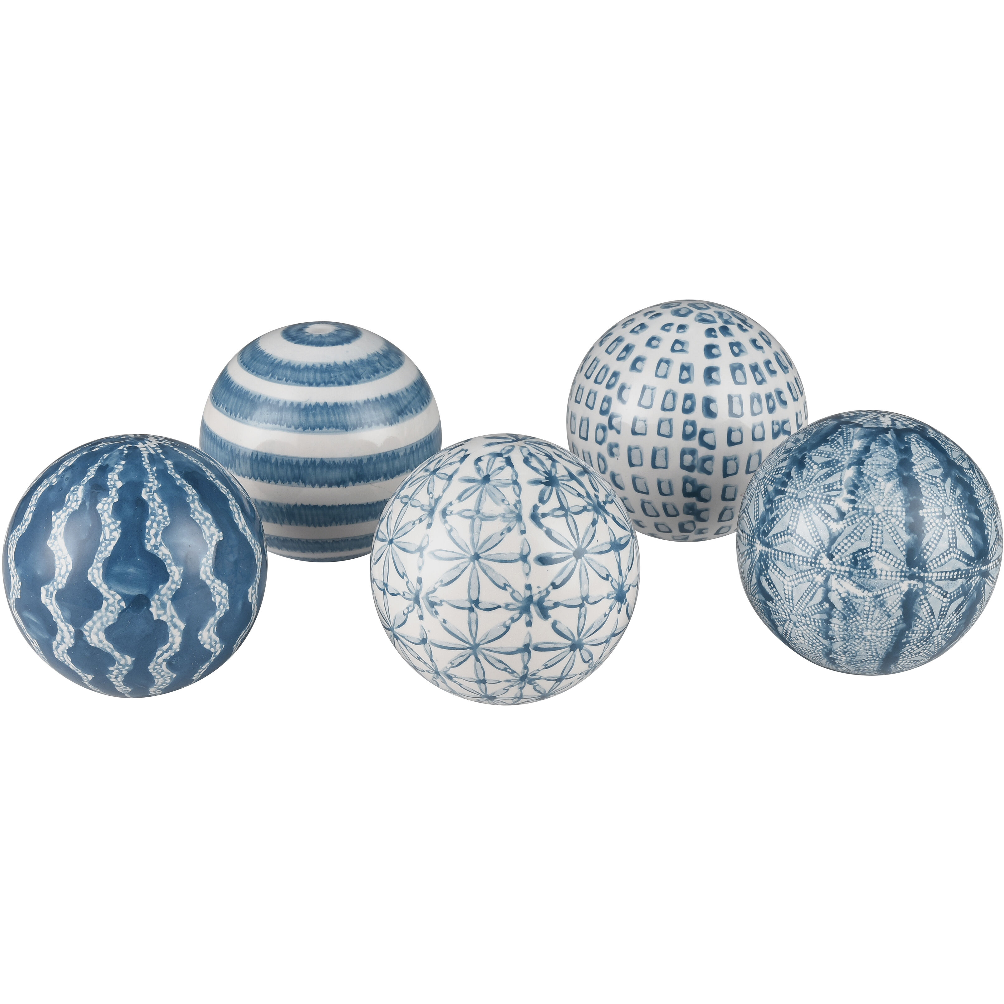 Lilith Blue with White Orbs, Set of 5