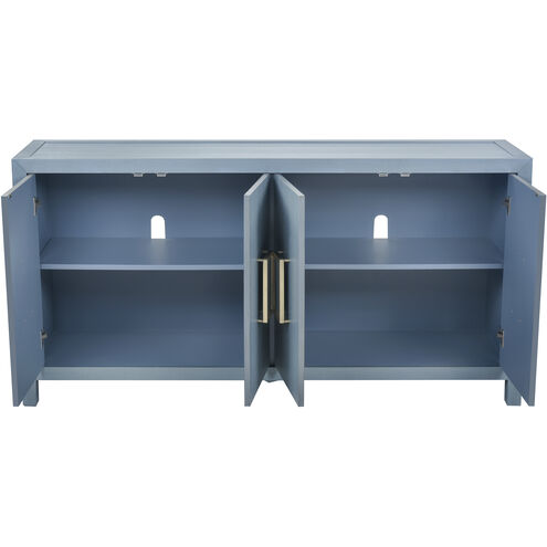 Hawick 72 X 18 inch Aged Blue with Gold Credenza