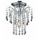 Falls 1 Light 9 inch Chrome Flush Mount Ceiling Light in Royal Cut