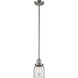 Franklin Restoration Bell 1 Light 5 inch Brushed Satin Nickel Mini Pendant Ceiling Light in Incandescent, Clear, Franklin Restoration