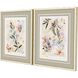 Florals Collection Green Framed Art