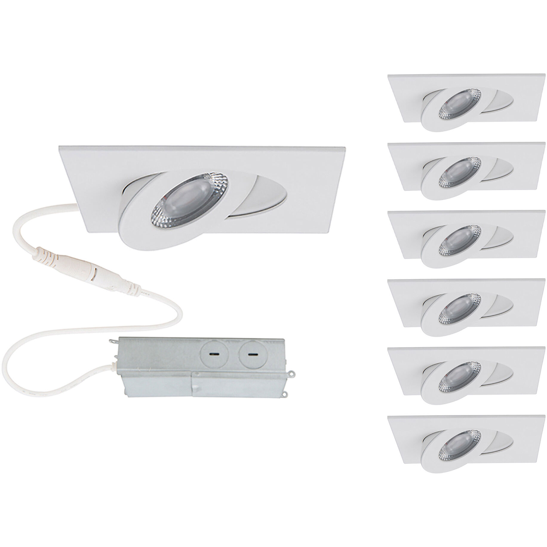 Lotos LED White Complete Kit Recessed Lighting