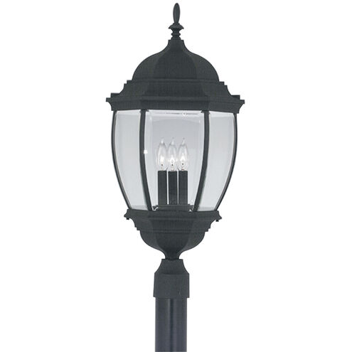 Tiverton 3 Light 28 inch Black Outdoor Post Lantern