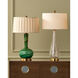 Zyphyrine 34 inch 150 watt Clear and Gold and Antique Brass Table Lamp Portable Light