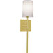 Rose LED 4 inch Satin Brass ADA Sconce Wall Light in 1