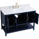 Aubrey 48 X 22 X 34 inch Blue Vanity Sink Set