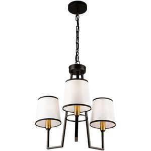 Coco LED 19.7 inch Gold and Black Chandelier Ceiling Light