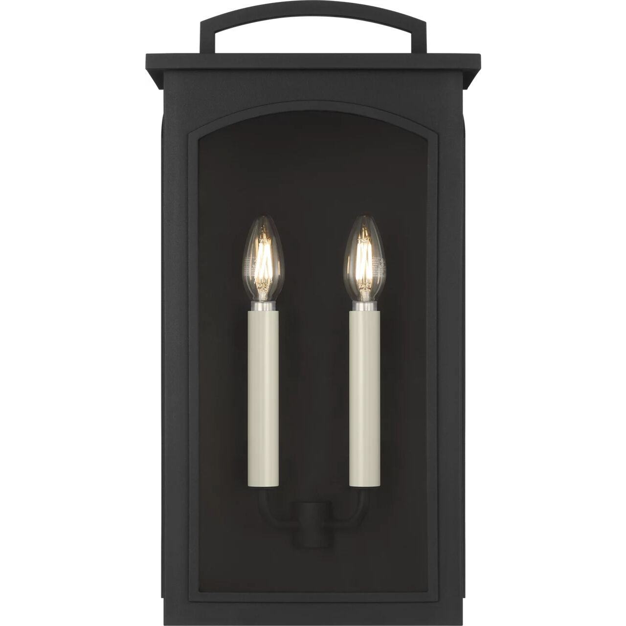 C&M by Chapman & Myers Modesto 2 Light 19.25 inch Textured Black Outdoor Wall Lantern