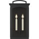 C&M by Chapman & Myers Modesto 2 Light 19.25 inch Textured Black Outdoor Wall Lantern