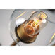 Savvy LED 24.25 inch Antique Brass and Black Single Pendant Ceiling Light