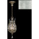 Crystal Laurel 3 Light 11 inch Silver Pendant Ceiling Light in Silver Leaf