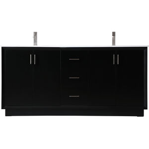 Hayes 72 X 22 X 35 inch Black Vanity Sink Set