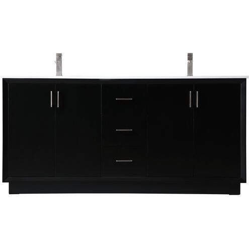 Hayes 72 X 22 X 35 inch Black Vanity Sink Set