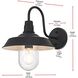 Rayan 1 Light 13 inch Black Outdoor Wall Sconce