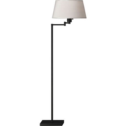 Real Simple 55.5 inch 150.00 watt Matte Black Powder Coat Floor Lamp Portable Light