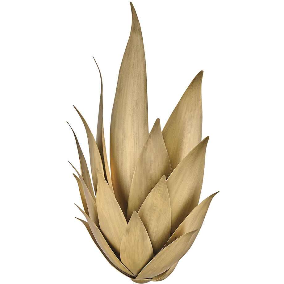 Agave Sconce Wall Light in Burnished Gold