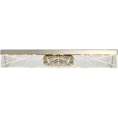 Lucus 1 Light 34.63 inch Polished Nickel Vanity Light Wall Light