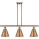 Ballston Cone LED 36 inch Antique Copper Island Light Ceiling Light