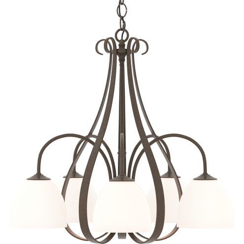Sweeping Taper 5 Light 24 inch Ink Chandelier Ceiling Light