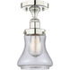 Bellmont 1 Light 6.5 inch Polished Nickel Semi-Flush Mount Ceiling Light
