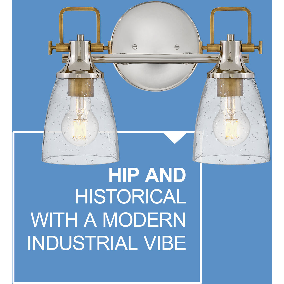 Easton 2 Light 14.5 inch Polished Nickel Bath Light Wall Light