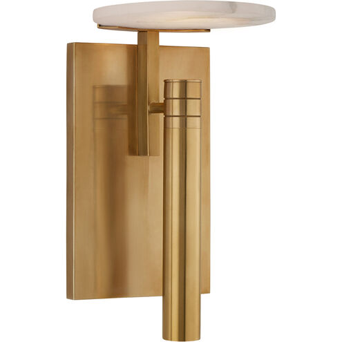 Kelly Wearstler Melange LED 6 inch Antique-Burnished Brass Floating Disc Sconce Wall Light