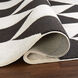 Optika 36 X 24 inch Black/White Rug in 2 x 3