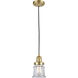 Franklin Restoration Canton 1 Light 6 inch Satin Gold Mini Pendant Ceiling Light in Incandescent, Clear, Franklin Restoration