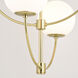 Avers LED 26 inch Natural Brass Chandelier Ceiling Light