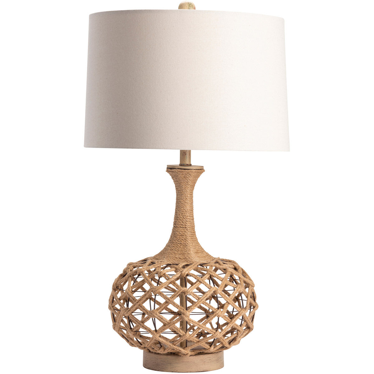 Myla 32 inch 150.00 watt Natural Hemp Table Lamp Portable Light