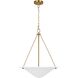 AH by Alexa Hampton Dosinia 3 Light Textured White Pendant Ceiling Light