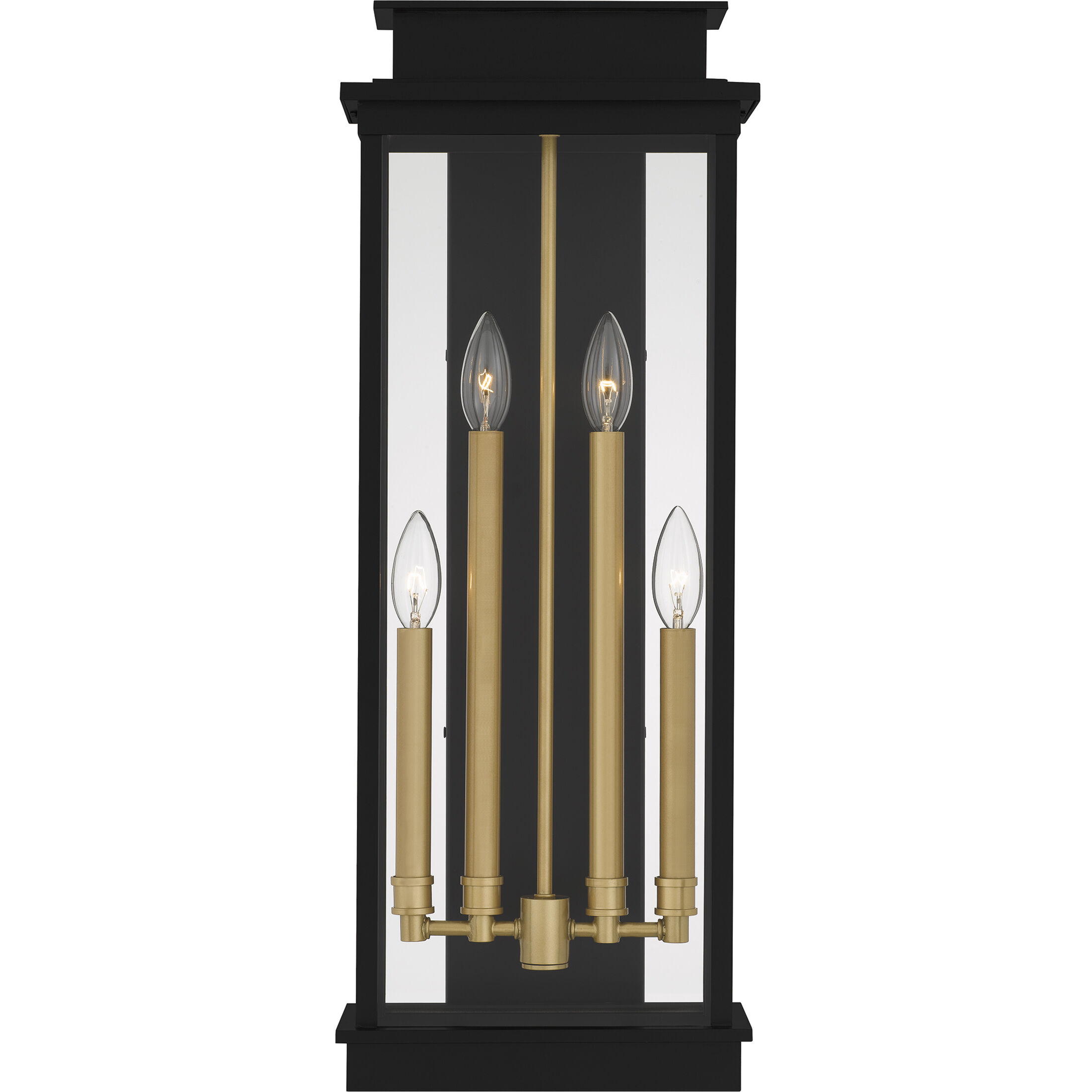 Noelle 4 Light 26 inch Matte Black Outdoor Wall Lantern, Extra Large