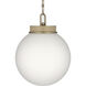 Andorra 1 Light Champagne Bronze Pendant Ceiling Light