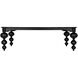 Claudio 99 X 54 inch Hand Rubbed Black Dining Table