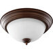 Fort Worth 2 Light 14 inch Oiled Bronze Flush Mount Ceiling Light