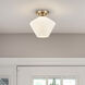 Celestial Valley 1 Light 10 inch Alturas Gold Flush Mount Ceiling Light, Small